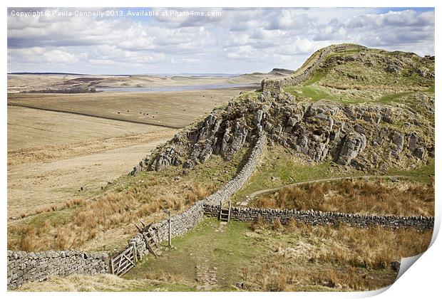 Hadrians Wall Country Print by Paula Connelly