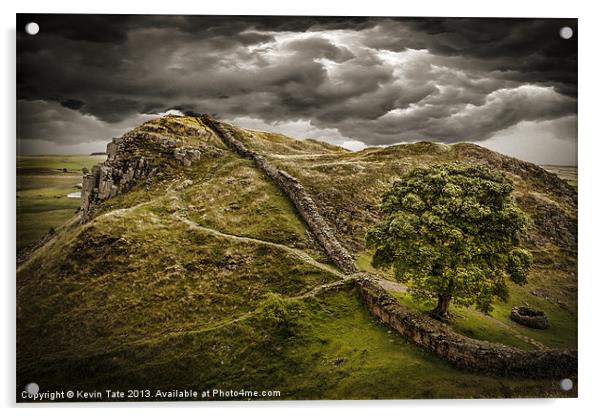 Syamore Gap on Hadrians wall Acrylic by Kevin Tate