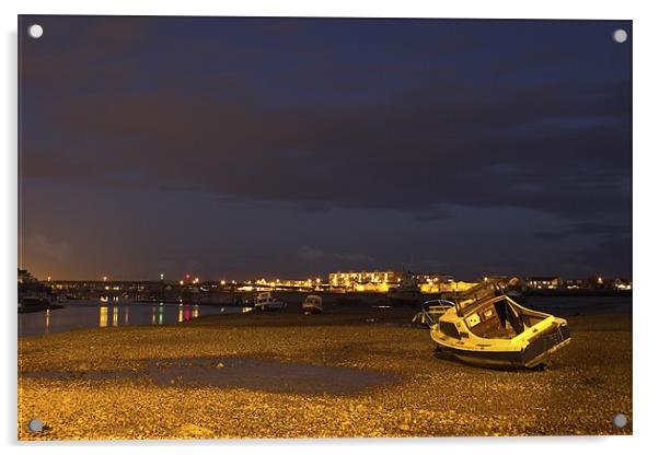 The River Adur at Dusk Acrylic by Malcolm McHugh