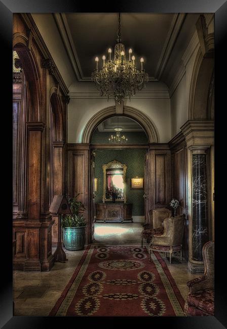Addington Palace, the Hallway Framed Print by Dean Messenger