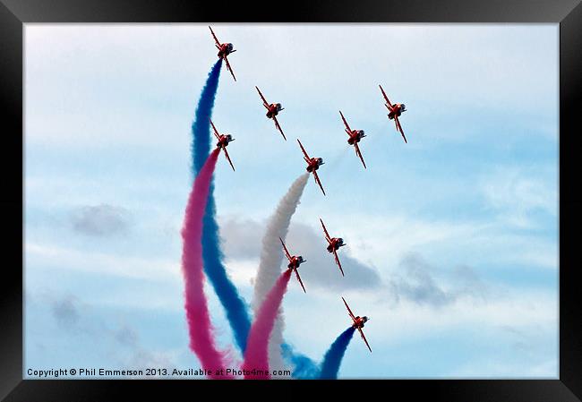 Smoke on -go! Framed Print by Phil Emmerson