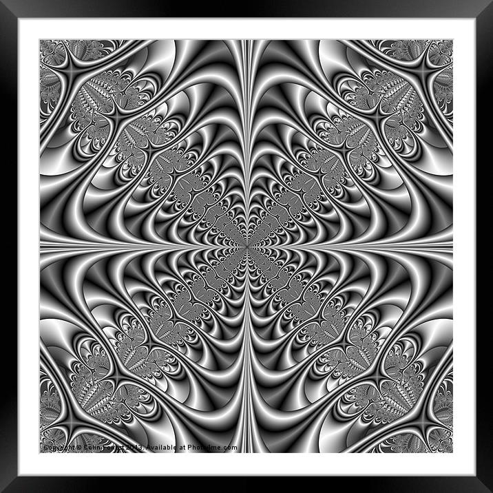 Gothic Geometry in Monochrome Framed Mounted Print by Colin Forrest