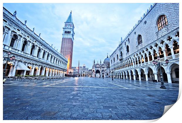 St Marks Square, Venice Print by Jean Gill