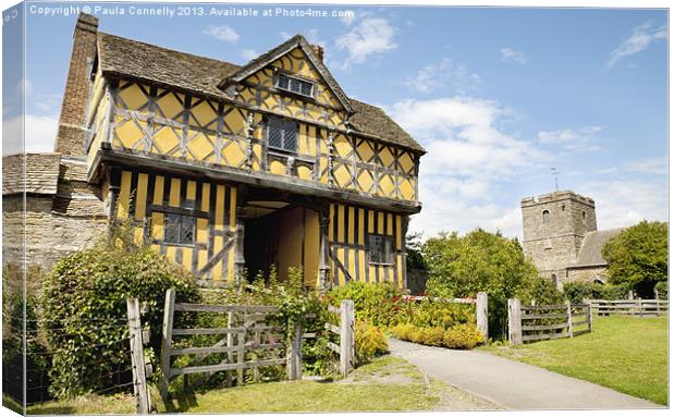Stokesay Castle Canvas Print by Paula Connelly