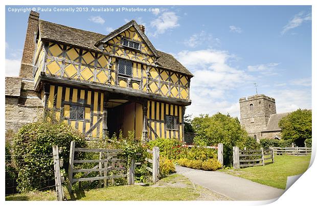 Stokesay Castle Print by Paula Connelly