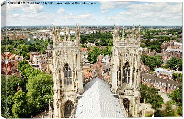 York Minster View Canvas Print by Paula Connelly
