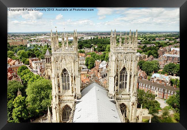 York Minster View Framed Print by Paula Connelly