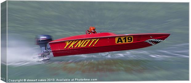 Powerboat Racing collection 1 Canvas Print by stewart oakes