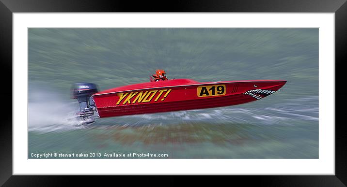 Powerboat Racing collection 1 Framed Mounted Print by stewart oakes