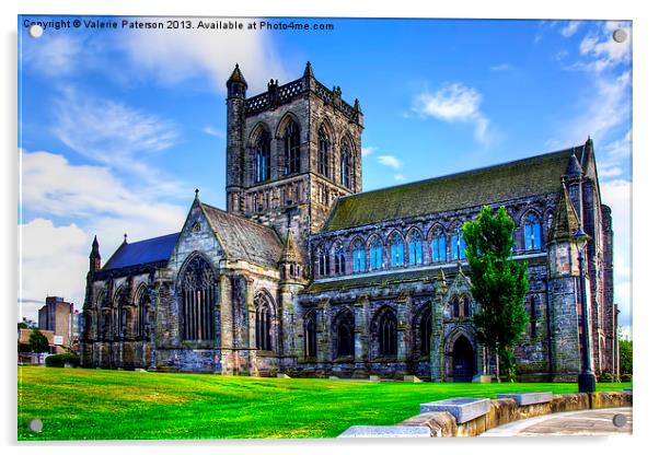 Paisley Abbey Acrylic by Valerie Paterson