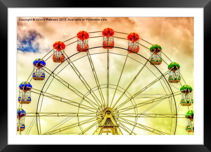 The Big Wheel Aberdeen Framed Mounted Print by Valerie Paterson
