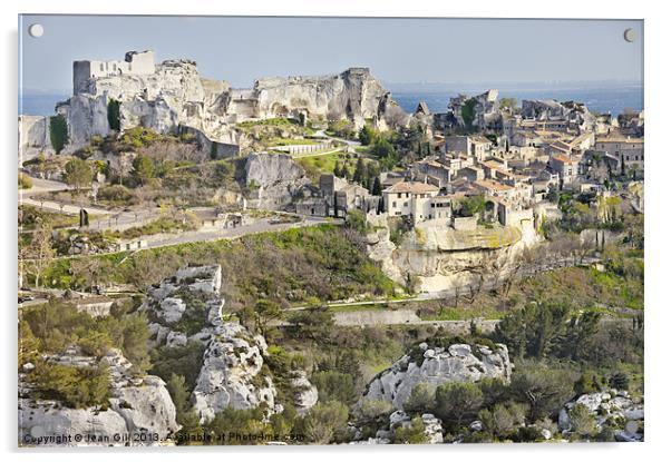Les-Baux-de-Provence Acrylic by Jean Gill