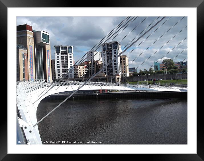 Strolling on the Bridge! Framed Mounted Print by Eleanor McCabe