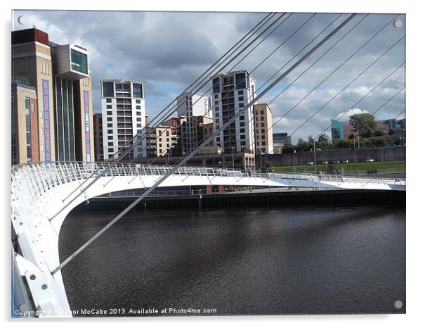 Strolling on the Bridge! Acrylic by Eleanor McCabe