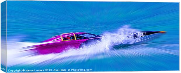 Powerboat Racing collection 3 Canvas Print by stewart oakes