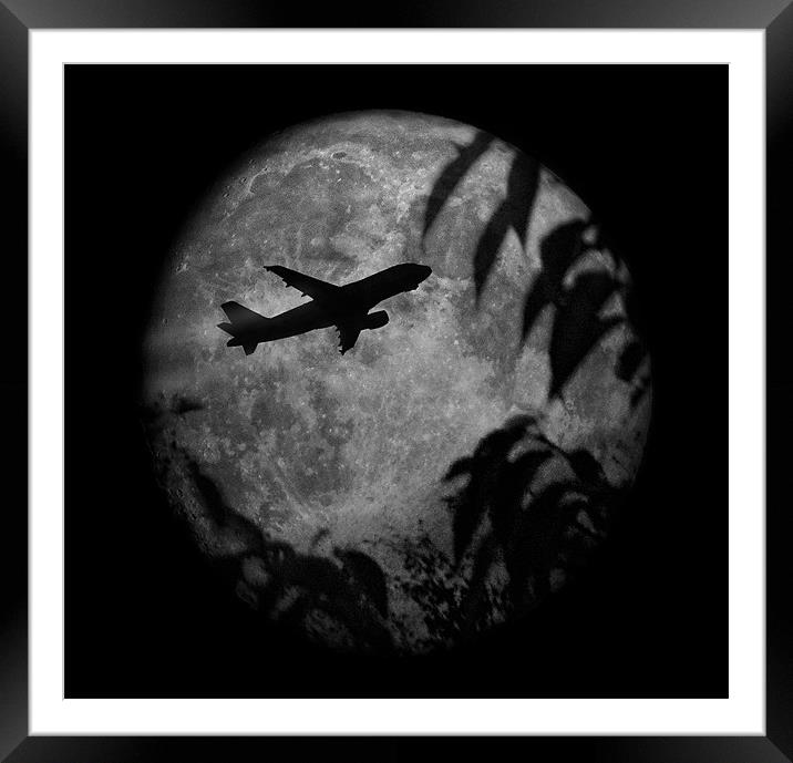 Fly me to the Moon Framed Mounted Print by Fraser Hetherington