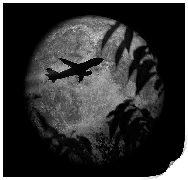 Fly me to the Moon Print by Fraser Hetherington