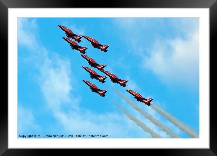 Red Climb Framed Mounted Print by Phil Emmerson