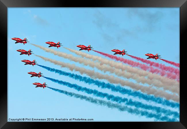 Red, White and Blue Framed Print by Phil Emmerson