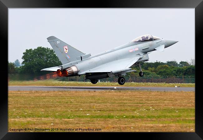 Typhoon Launch Framed Print by Phil Emmerson
