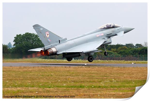 Typhoon Launch Print by Phil Emmerson
