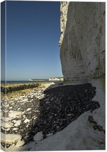 Blue, White and Grey Canvas Print by Malcolm McHugh