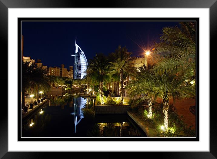 Burj Al Arab, Dubai Framed Mounted Print by Art Magdaluyo