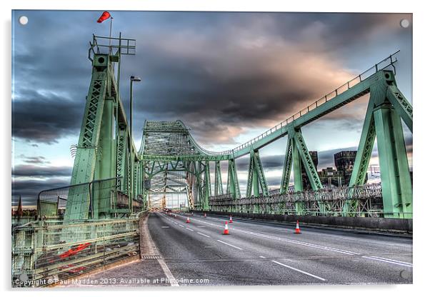 Freedom of Runcorn Bridge Acrylic by Paul Madden