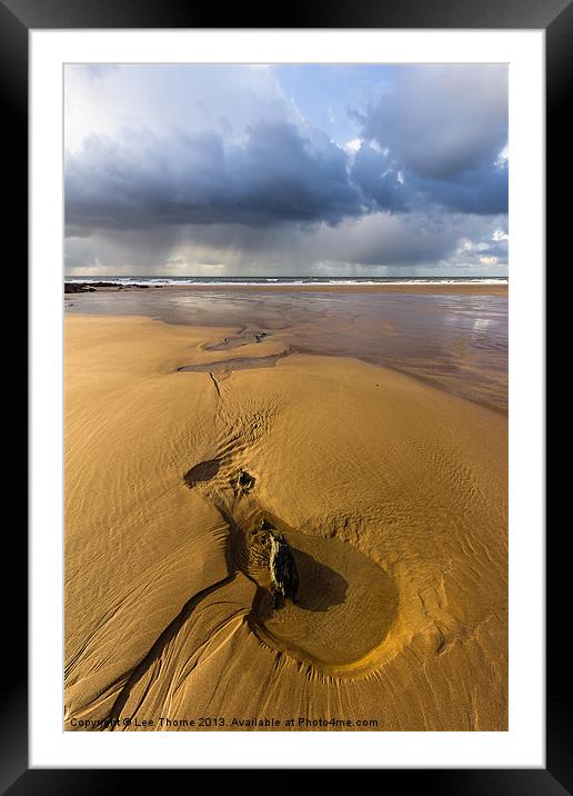 Approaching Squall  Framed Mounted Print by Lee Thorne