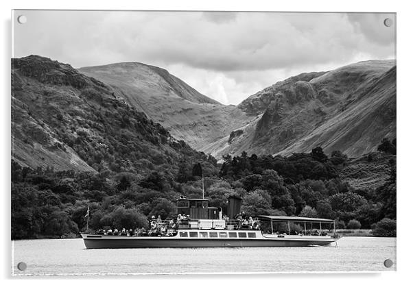 Coniston Steamer Acrylic by Sam Smith