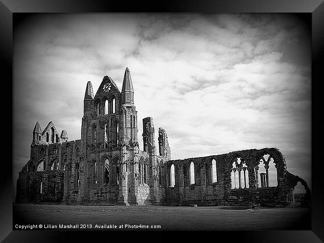 Whitby Abbey. Framed Print by Lilian Marshall