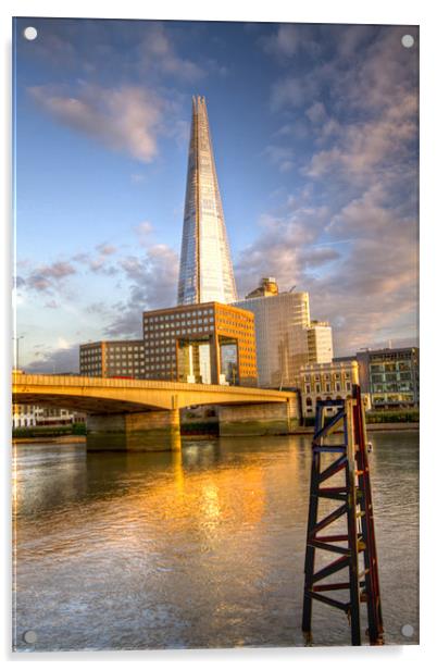 The Shard London skyline Acrylic by David French