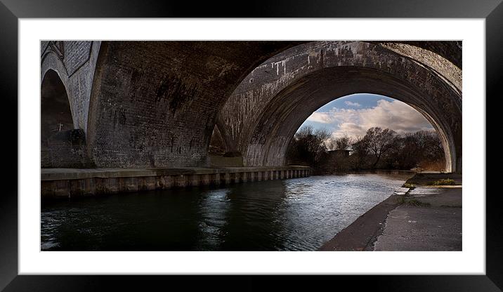 Twin Bridges Framed Mounted Print by Andy Bennette