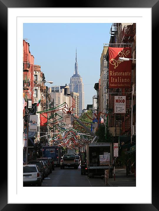 New York City Little Italy Framed Mounted Print by Philip Pound