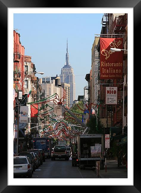 New York City Little Italy Framed Print by Philip Pound