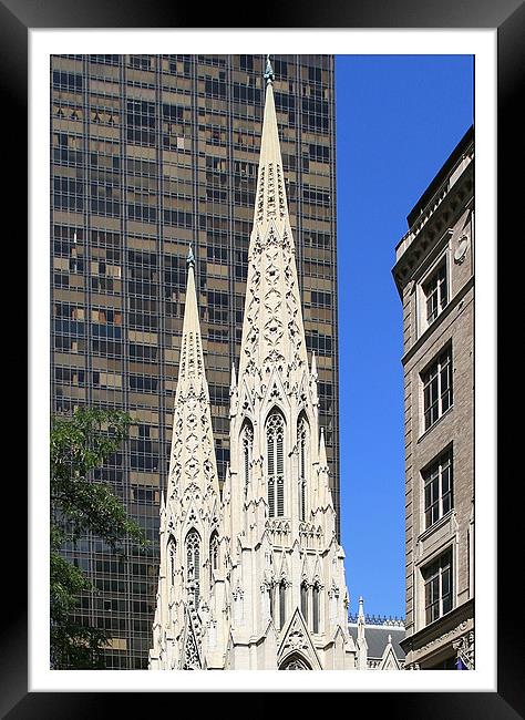 St Patricks Cathedral New York Framed Print by Philip Pound