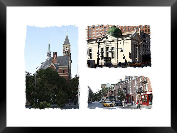 Greenwich Village New York USA Framed Mounted Print by Philip Pound