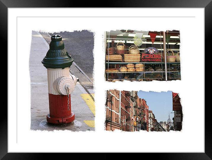 New York Little Italy USA Framed Mounted Print by Philip Pound