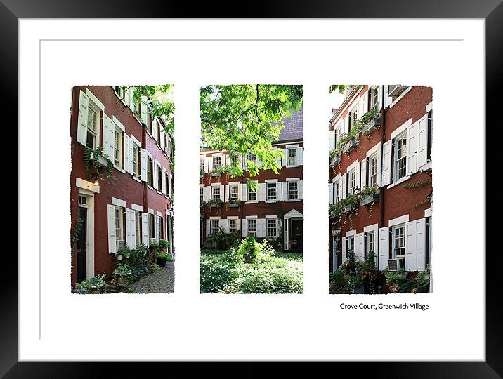 Grove Court Greenwich Village Framed Mounted Print by Philip Pound