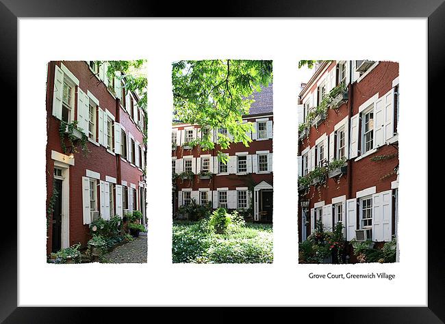 Grove Court Greenwich Village Framed Print by Philip Pound