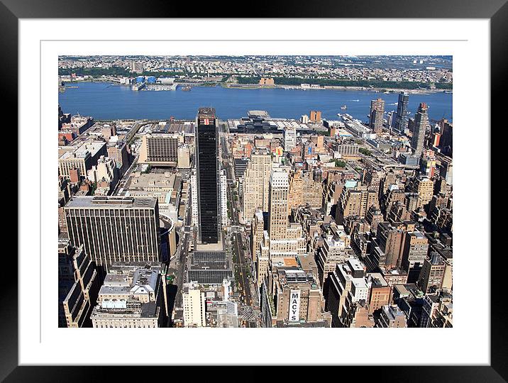 View from Empire State Building Framed Mounted Print by Philip Pound