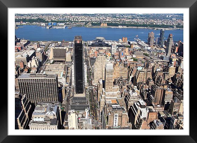 View from Empire State Building Framed Print by Philip Pound