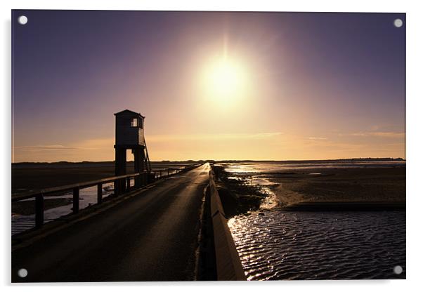 Holy Island Causeway Acrylic by Northeast Images