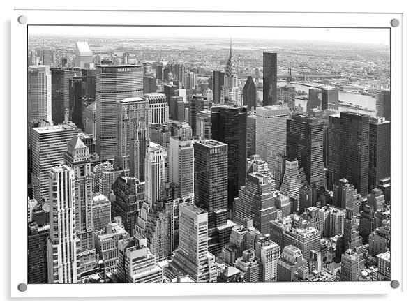 Manhattan from Empire State Building Acrylic by Philip Pound