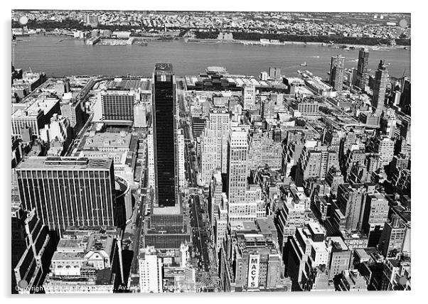 View from top Empire State Building Acrylic by Philip Pound