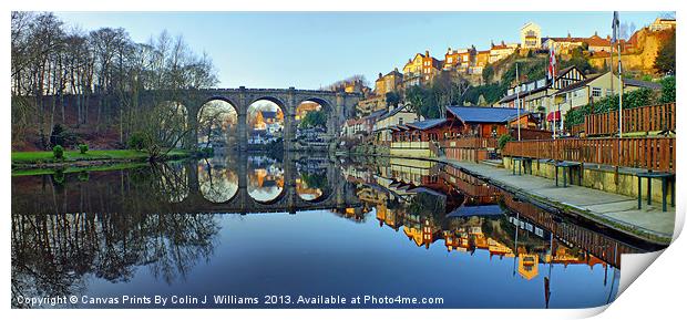 The Golden Hour -  Knaresborough Print by Colin Williams Photography