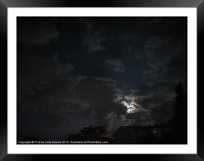 Moon Lights Framed Mounted Print by Pics by Jody Adams
