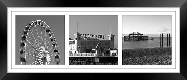 Brighton Old and New Framed Print by Malcolm McHugh