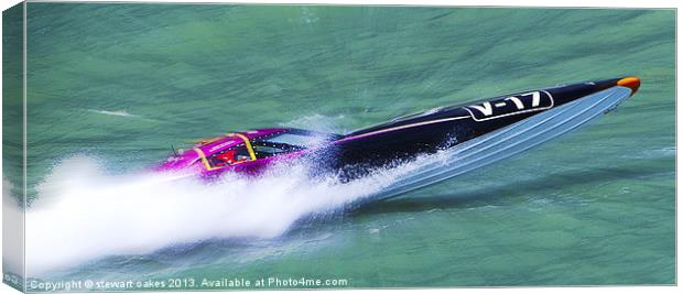 Powerboat Racing collection 4 Canvas Print by stewart oakes