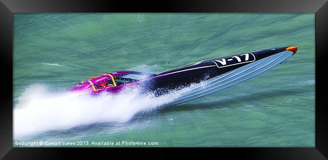 Powerboat Racing collection 4 Framed Print by stewart oakes